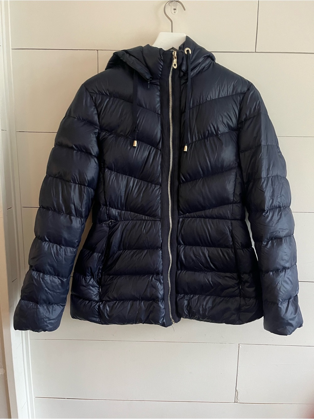 kate spade Kids Navy Hooded Puffer Jacket